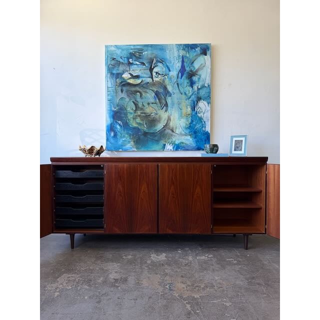 Wood 1970s Danish Rosewood Sideboard by Skovby For Sale - Image 7 of 12