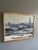 Modern 1970 Modernist 'Winter Skyline' Vintage Swedish Cityscape Oil Painting, Framed For Sale - Image 3 of 12