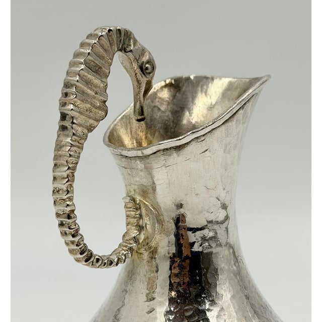 1960s Los Castillo Seahorse Silver Plate Creamer & Sugar Set For Sale - Image 16 of 18
