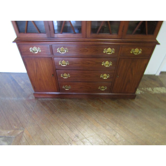 Henkel Harris Henkel Harris Solid Cherry China Cabinet For Sale - Image 4 of 10