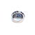 6.01 Carat Natural Blue Sapphire and Diamond Cluster Platinum Ring, Size 5.25 For Sale - Image 4 of 8