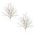 Rustic Glittered Pine Tinsel Branch (Set of 2) For Sale - Image 3 of 3