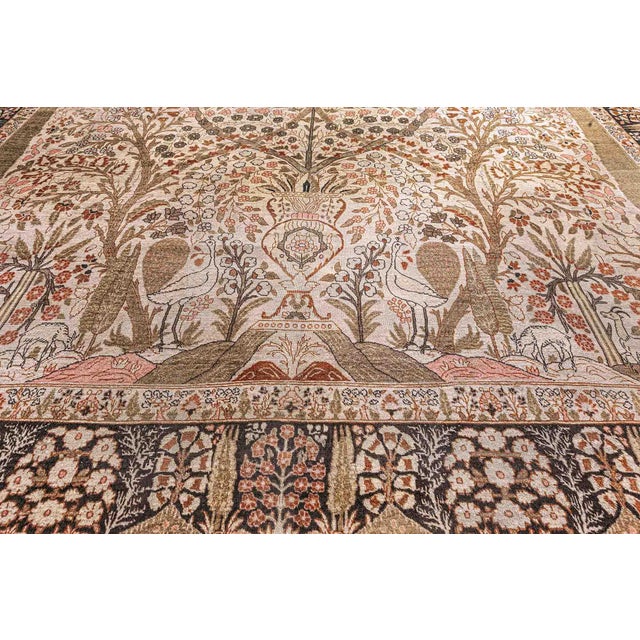 Textile 1920s Persian Tabriz For Sale - Image 7 of 9