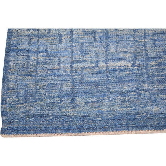 Moroccan Moroccan Hand Knotted Wool Rug, 3'x9'4" For Sale - Image 3 of 5