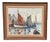 Inge Camill, Boats in Harbour, 1950s, Oil on Canvas, Framed For Sale