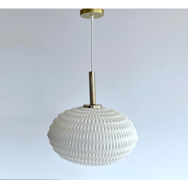 Metal Vintage Space Age Pendant Light from Erco, 1950s For Sale - Image 7 of 18