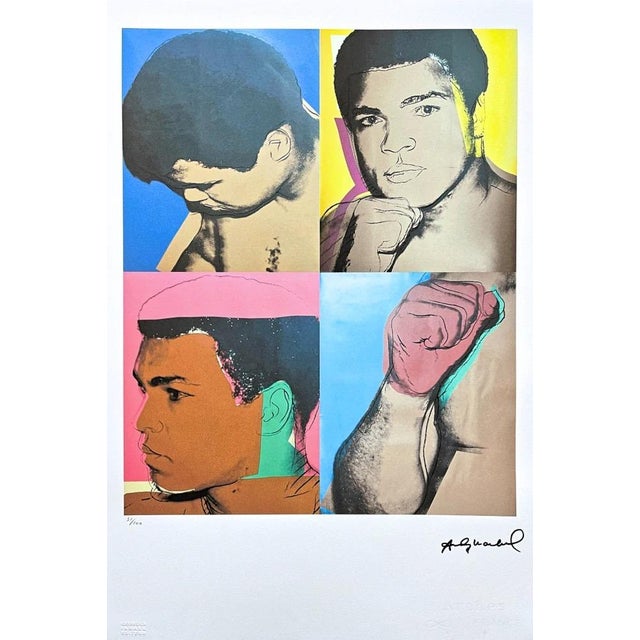 After Andy Warhol, 4x Muhammad Ali, 1980s, Lithograph For Sale