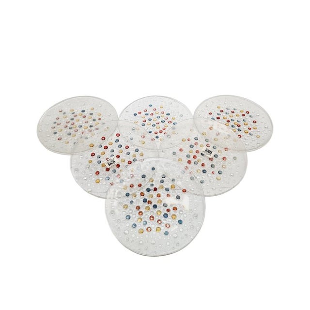 Rotor Dessert Set by J. Drost for Ząbkowice Gospodarcza Huta, Poland, 1970s, Set of 6 For Sale - Image 4 of 13