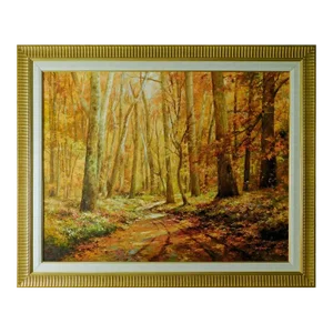 Paul Guy Gantner "Path Into the Woods" Original Oil Painting on Canvas Framed Hand Signed