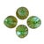 1940s 1940s Art Deco Uranium Green Glass Sorbet Cups - Set of Four For Sale - Image 5 of 5