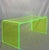 Memphis Neon Green Lucite Waterfall Coffee Table For Sale - Image 10 of 10