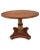 Mid-Century Modern Swedish Modern Art Deco Style Fruitwood Round Pedestal End or Side Table For Sale - Image 3 of 5