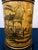 Mid 20th Century Mid 20th Century Paul Hanson Chinoiserie Ocher Yellow Ceramic Table Lamp With Original Shade For Sale - Image 5 of 11