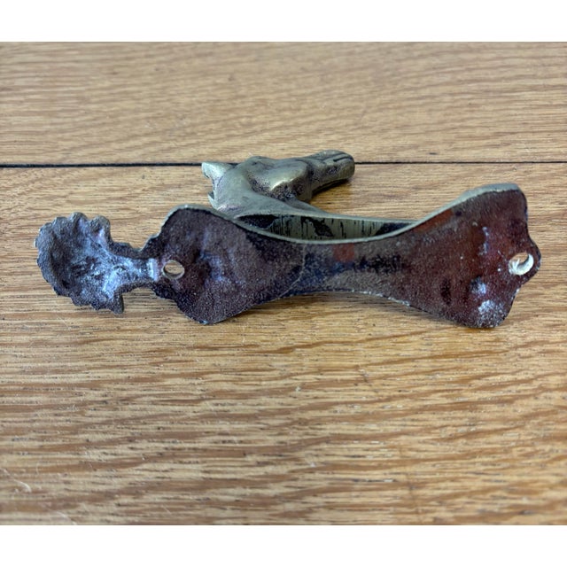 Vintage English Horse Door Knocker For Sale - Image 4 of 7