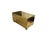 1970s Brass-Clad Riveted Campaign Trunk Coffee Table / 2-Drawer Chest For Sale - Image 9 of 11