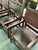 Vintage Spanish Leather and Wood Armchairs - Set of 6 For Sale In West Palm - Image 6 of 14