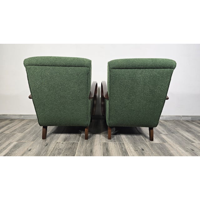 Lounge Chairs by Jindrich Halabala, 1940s, Set of 2 For Sale - Image 9 of 10