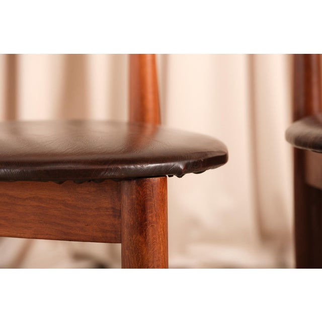Pair of Vintage Danish Roundette Style Dining Chairs in the Manner of Hans Olsen For Sale - Image 11 of 16