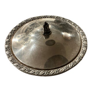 1920s Sterling and Crystal Covered Dish For Sale