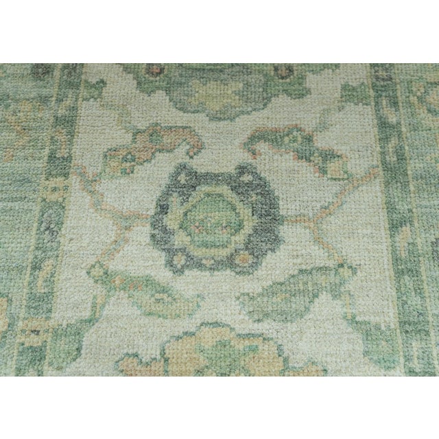 Turkish Turkish Oushak Rug 2'7" x 10'3" #19461 For Sale - Image 3 of 8