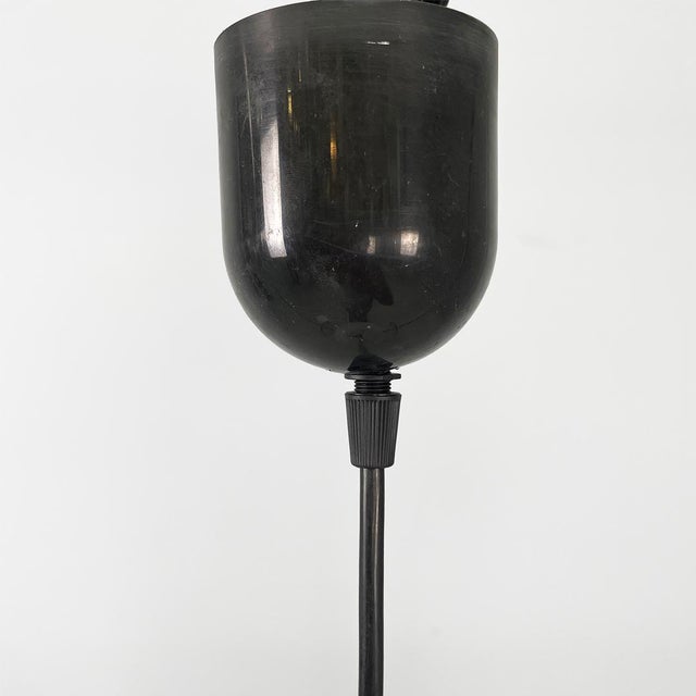 Mid-Century Italian Round White Glass Pendant, 1950s For Sale - Image 11 of 13