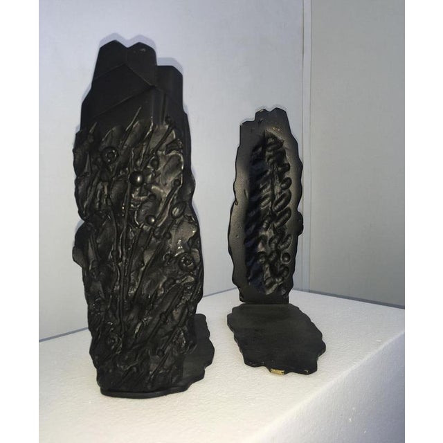 Metal Postmodern Abstract Bronze Sculptures by Graziano Pompili, Italy, 1980s, Set of 2 For Sale - Image 7 of 18