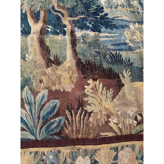 Large French Aubusson Tapestry, 1700s For Sale - Image 6 of 18