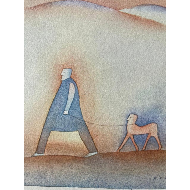 Jean-Michel Folon, La promenade, Etching For Sale - Image 4 of 7