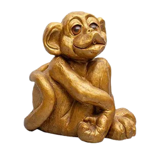 Stoneware Monkey Garden Fountain, 1970s