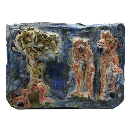 Sirio Pellegrini, In the Wood Sculpture, 1960s, Terracotta For Sale