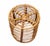 Mid-Century Modern Vintage Cylindrical Rattan and Bamboo Stool by Tito Agnoli, 1960s For Sale - Image 3 of 7