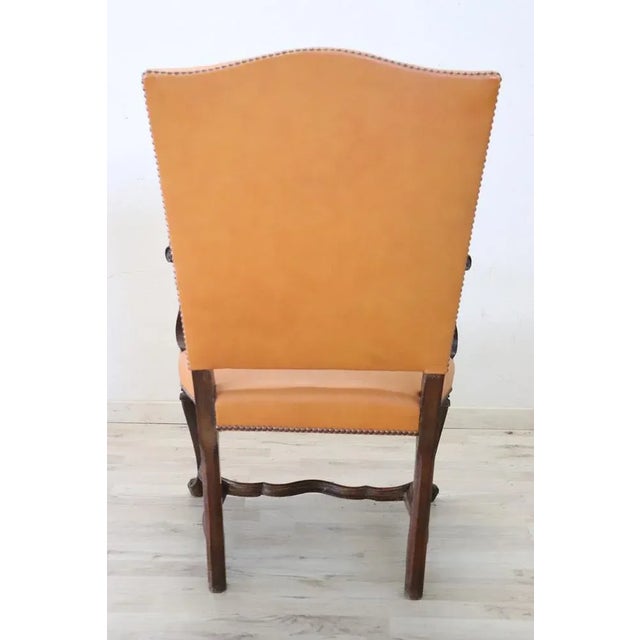 Antique Walnut Armchair, Late 19th Century For Sale - Image 6 of 11