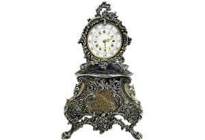French Sterling Mini-Clock