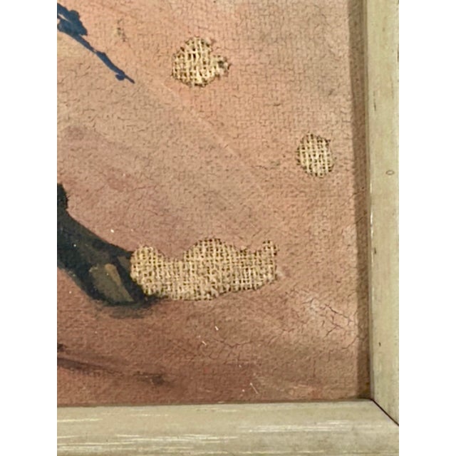 Red Pair of Mid-Century Bullfighting Oil Paintings Signed J. Yepez. For Sale - Image 8 of 12