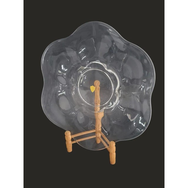 1940s Duncan Miller/Tiffin Glass Canterbury Scalloped Edge Platter For Sale - Image 10 of 11