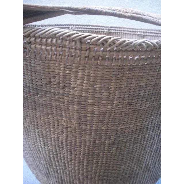Wood Vintage Yanomami Gathering Basket With Handle For Sale - Image 7 of 12