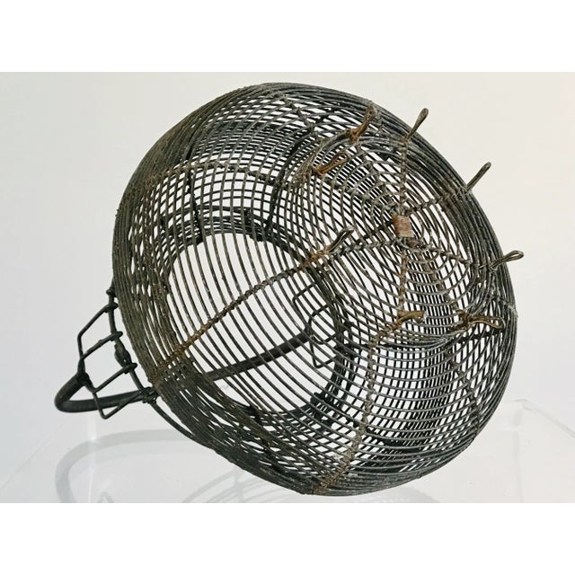 1920’s French Wire Egg Basket For Sale - Image 12 of 13