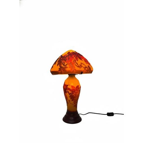 Art Nouveau Style Glass Table Lamp For Sale - Image 6 of 6