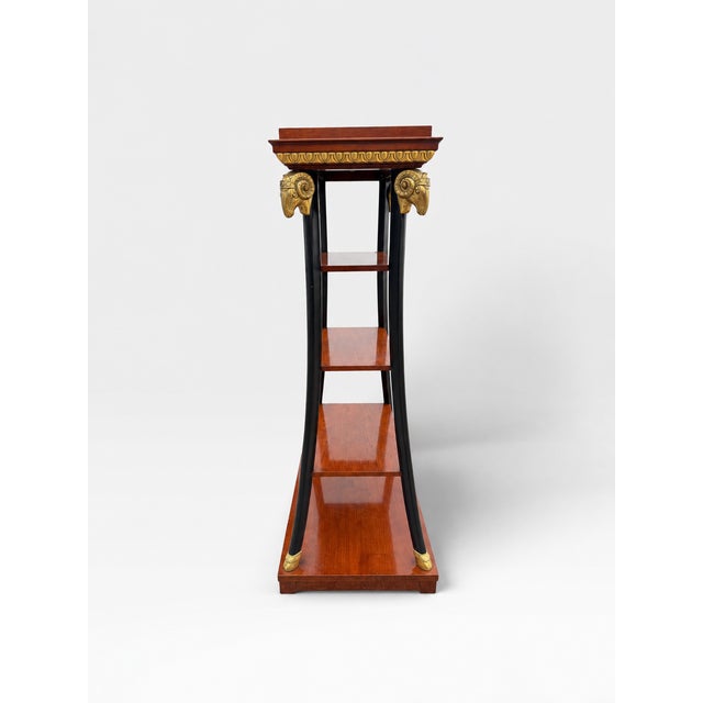 2000 - 2009 Striking Neoclassical Étagère by John Widdicomb, Model Jw-1732, Dating to 2007. For Sale - Image 5 of 14