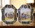 Pair 19th C. French Quimper Porquier-Beau Faience Wall Platters With Figures For Sale In Dallas - Image 6 of 12