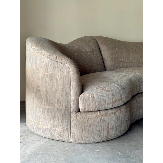 1980s Postmodern Curved Sculptural Sectional For Sale - Image 4 of 8