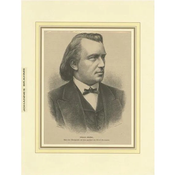 Johannes Brahms, 1880, Paper For Sale