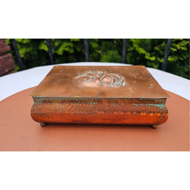 Art Deco Copper Box, 1920s For Sale - Image 10 of 10