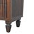Fluted Nightstand in Velvet Mocha With Brass Hardware For Sale In Philadelphia - Image 6 of 6