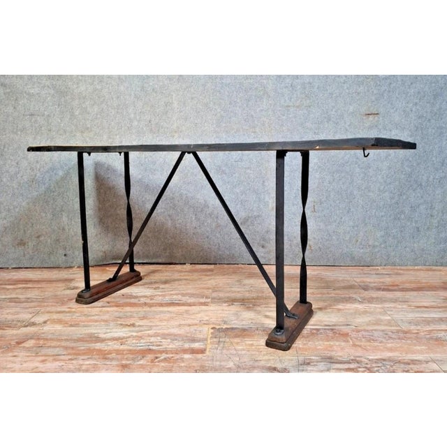 Industrial 20th Century Industrial Console Table For Sale - Image 3 of 8