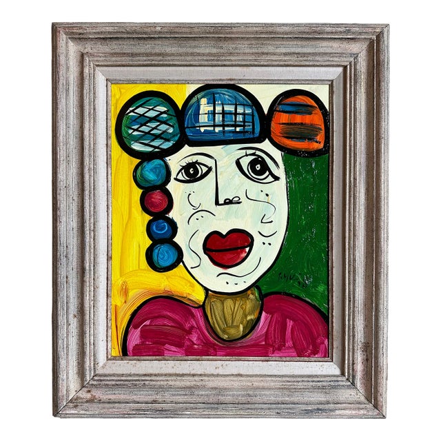 Picasso Style Abstract Portrait, Peter Keil, 1970 For Sale