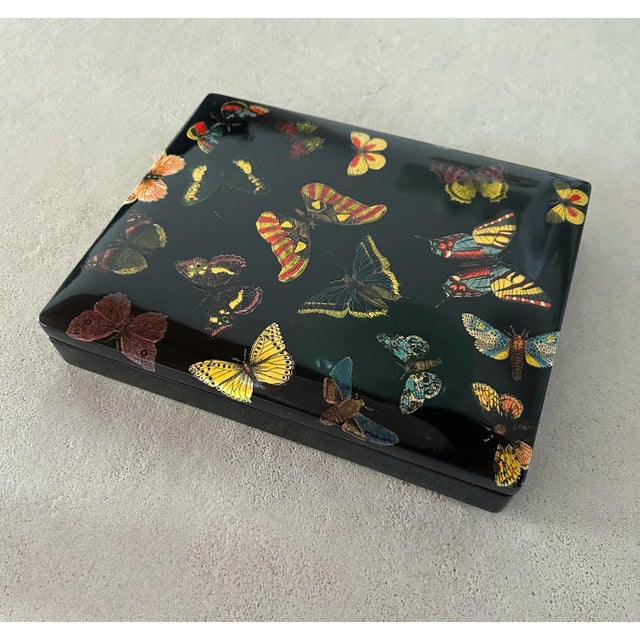 Italian Fornasetti Butterfly Box For Sale - Image 3 of 9