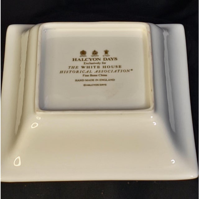 Art Deco Rare Halcyon Days White House ~ United States Presidential ~ Handcrafted Fine Bone China For Sale - Image 3 of 6
