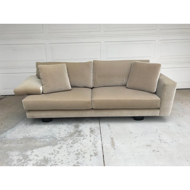 Mauro Lipparini for Saporiti Italia mohair sofa in pristine condition. Italian craftsmanship mixed with luxurious mohair...