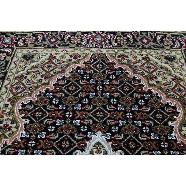 Black Vintage Handwoven Persian Tabriz Style Runner 2'7" X 20'7" For Sale - Image 8 of 11